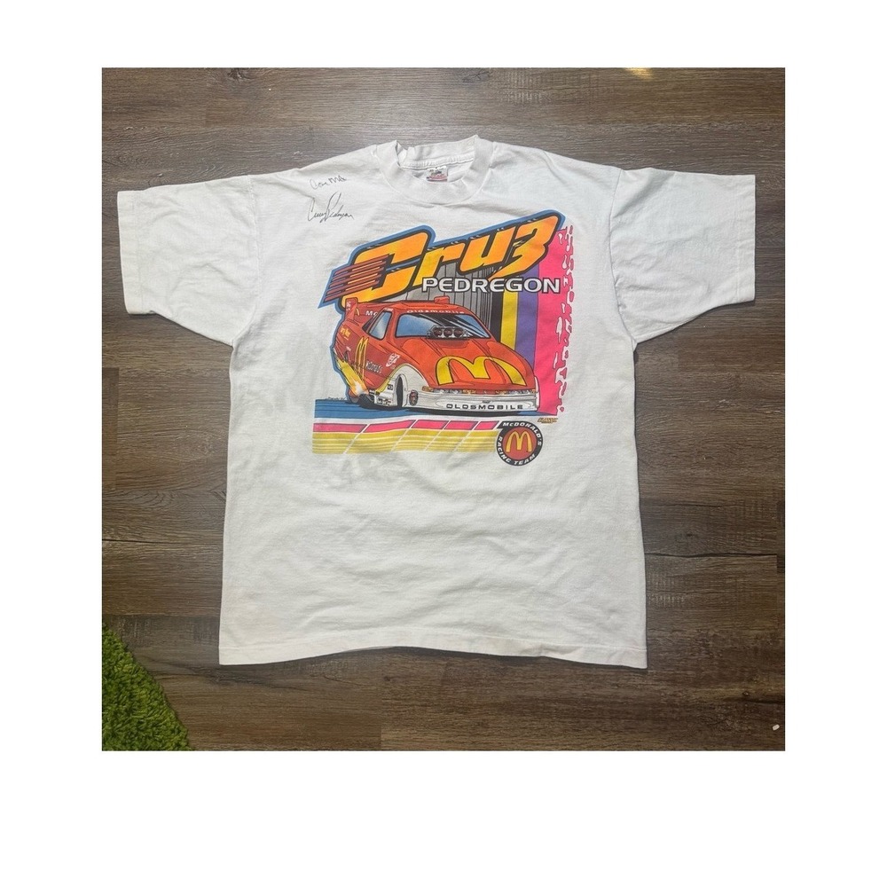Vintage 1999 Cruz Pedregon McDonald's Racing NHRA Single Stitch T-Shirt